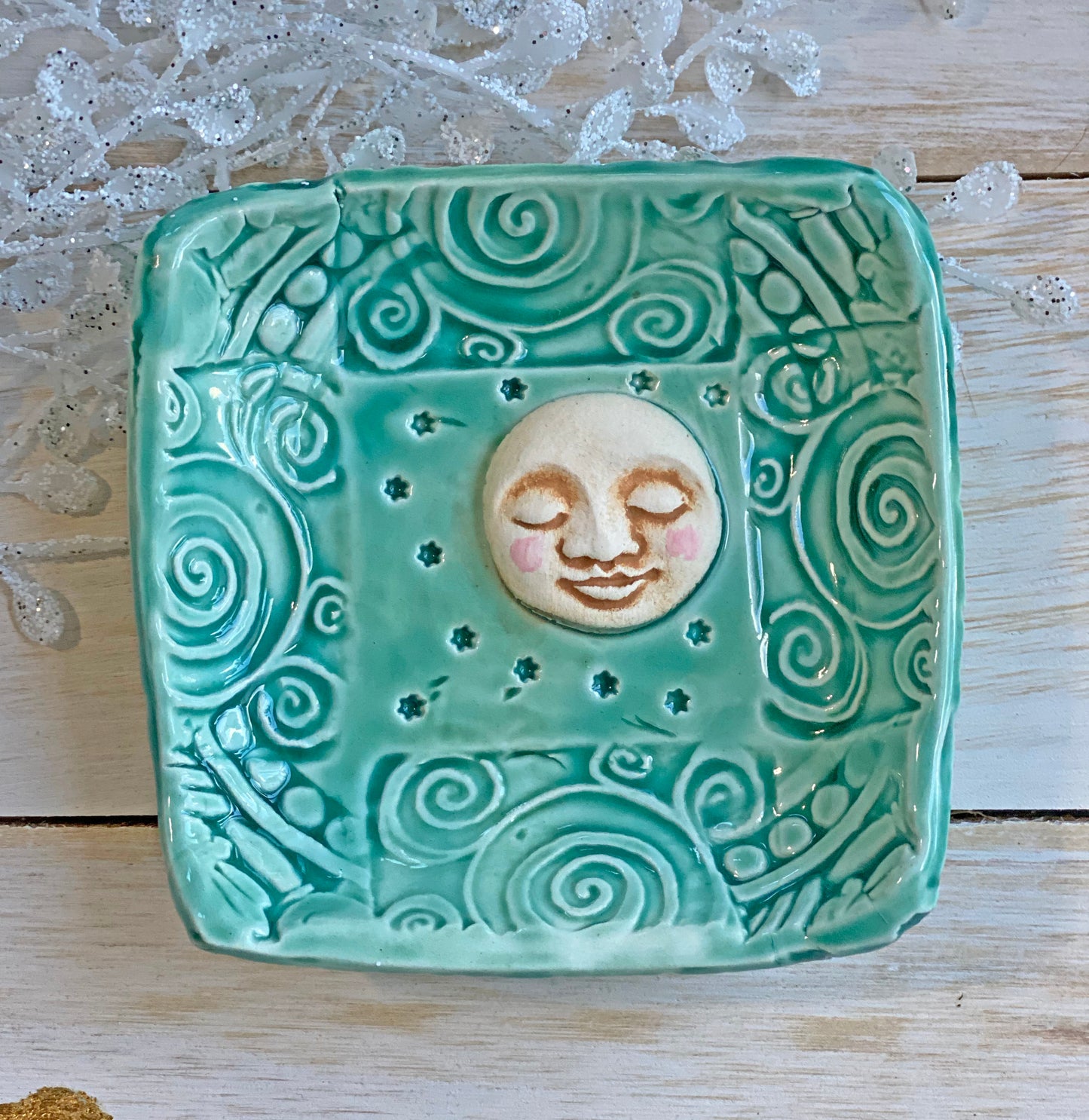 Full Moon Dish - Moon Prep Bowl - Salt Cellar - Trinket Dish - Wedding Favor
