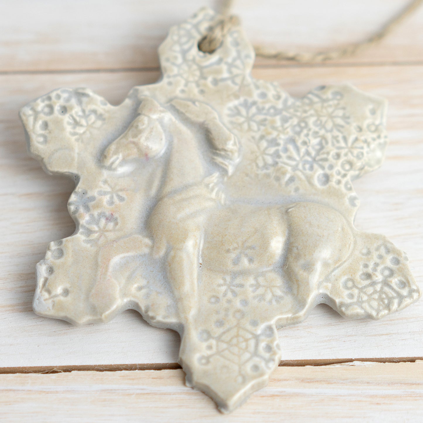 Horse Ornament - Equestrian Gift - Island Girl POttery
