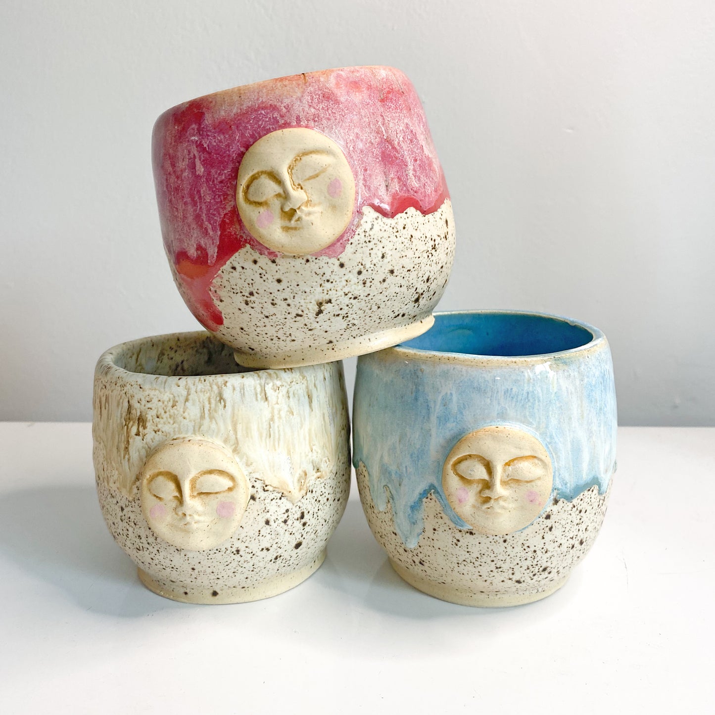 Moon Cup - Full Moon Tumbler - Handmade Pottery